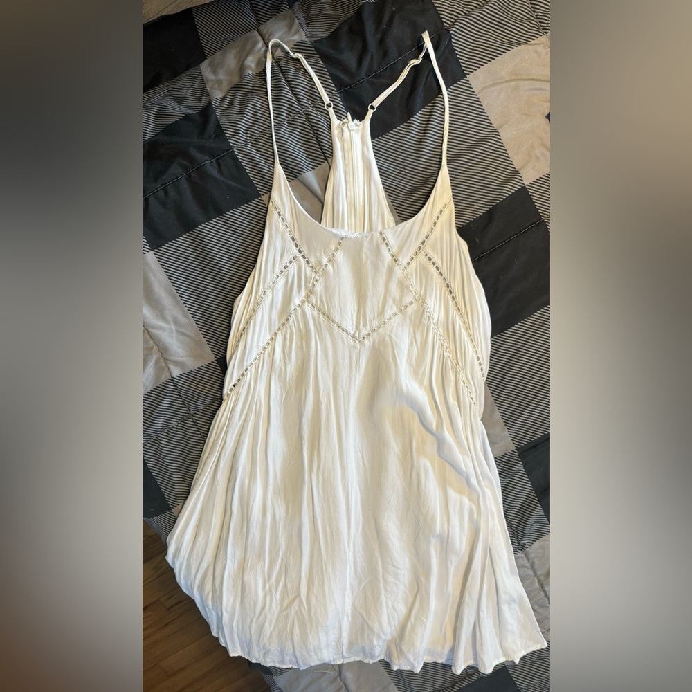 Lulus mini racerback eyelet slip dress